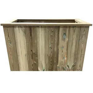 Tongue & Groove Planter Ruby Treated Wooden Garden Box for Plants & Flowers