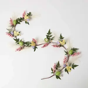 Homescapes Spring Easter Egg, Hen and Berries Garland