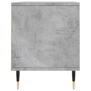 Berkfield TV Cabinet Concrete Grey 100x34.5x44.5 cm Engineered Wood