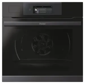 Haier Series 4 HWO60SM4TS9BH Built-in Pyrolytic Single Pyrolytic Oven - Gloss black