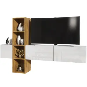 TV Unit 180 cm Modern Wall TV Stand Living Room Cabinet Matt Doors