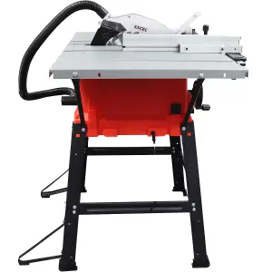 Excel 250mm Table Saw 240V/1800W with Legstand Side Extensions & Blade