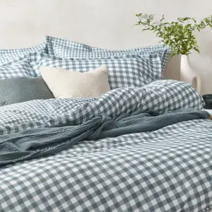 Yard Barton Check Reversible Duvet Set