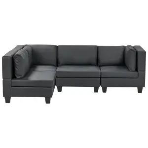 Corner Sofa UNSTAD Black Right Hand