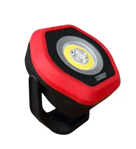 Light Twinbeam Heavy Duty Rechargeable Pocket Work Light Torch 700 Lumens - Red