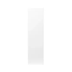 GoodHome Balsamita Matt white Slab Tall Cabinet door (W)250mm (H)895mm (T)16mm