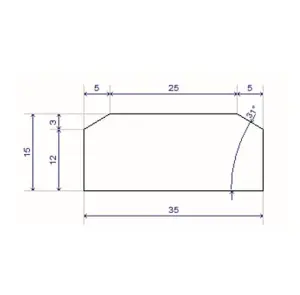 Solid Oak Double Bevelled Threshold - Premium Quality (1.10m Long)