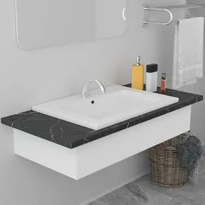 Built-in Basin 61x39.5x18.5 cm Ceramic White