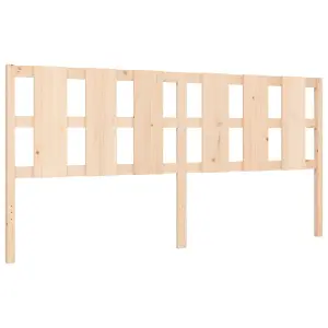 Berkfield Bed Frame with Headboard Super King Size Solid Wood