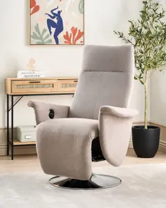 Recliner Chair PRIME Fabric Taupe