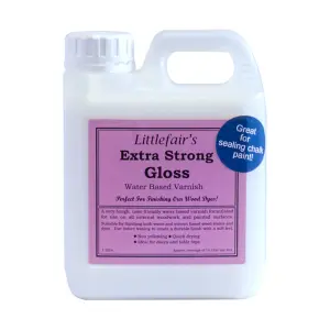 Littlefair's - Clear X Strong Indoor Wood Varnish - Gloss - 1 LTR