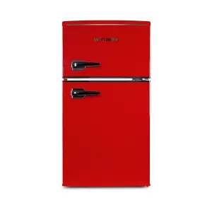 Montpellier MAB2035ER 70/30 Under Counter Retro Style Fridge Freezer in Red