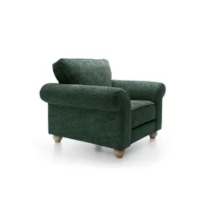 Ingrid Collection Armchair in Jungle Green