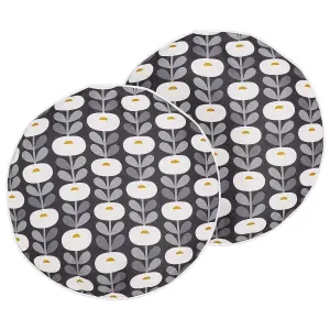 Set of 2 Outdoor Cushions VALSORDA Grey