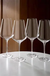 Next Clear Belgravia Crystal Tapered Set Of 4 Red Wine Glasses - Clear