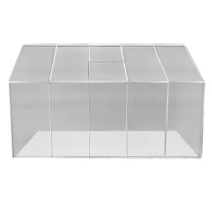 Polycarbonate Greenhouse 6ft x 10ft - Silver