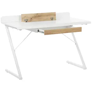 Home Office Desk with Storage White FOCUS