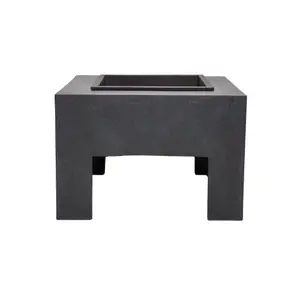 Square Fire Pit & Square Console Granite H40Cm W58Cm