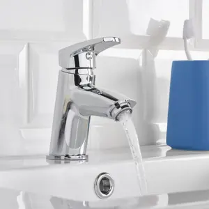 Bristan Divine Small Chrome effect Basin Mono mixer Tap