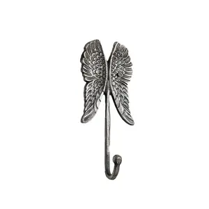 Melody Maison Antique Silver Angel Wings Wall Hook