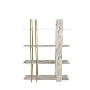 Decorotika Onno 4-Tier Modern Bookcase Bookshelf Shelving Unit