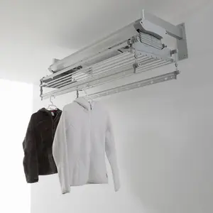 Steel Foldable Wall Mounted Drying Rack 170cm H x 38cm W x 17cm D