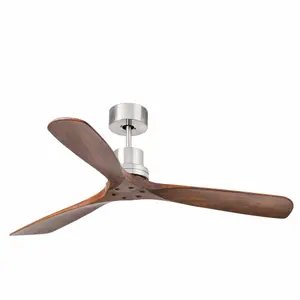 Luminosa Lantau Large Matt Nickel Ceiling Fan With DC Motor, 6 Speed