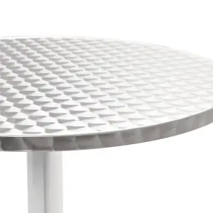 Berkfield Garden Table Silver 60x70 cm Aluminium