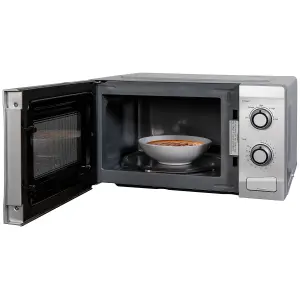 Abode AMM2001S, 20L Manual Microwave in Silver