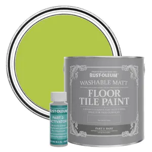 Rust-Oleum Key Lime Washable Matt Floor Tile Paint 2.5L