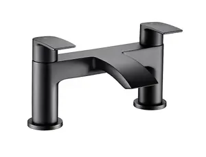 Aquarius Arc Bath Filler Mixer Tap Matt Black