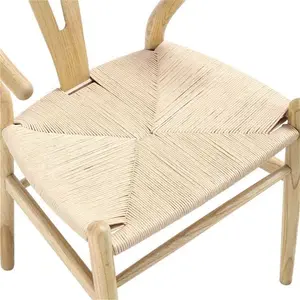 Hansel Natural Dining Chair, Natural Wooden Frame, Natural Weave Seat - Dining Room Chairs - Dining Table Chairs - Daals - Dining Chairs