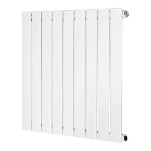 G-Rad White Single Flat Panel Horizontal Radiator - (H) 600 x (W) 612mm