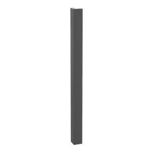 GoodHome Artemisia Innovo handleless matt graphite shaker Matt graphite Standard Corner post, (W)48mm