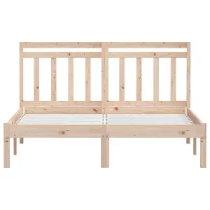 Berkfield Bed Frame Solid Wood Pine 120x200 cm