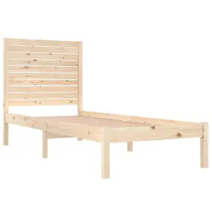 Berkfield Bed Frame Solid Wood 90x190 cm 3FT6 Single