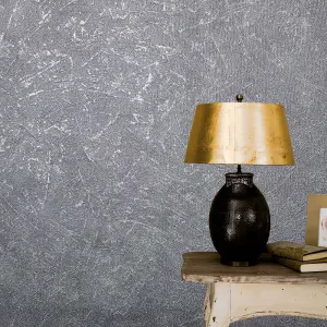 Galerie Perfecto 2 Silver Grey Scratched Texture Textured Wallpaper