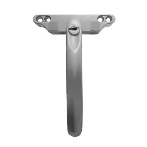 Windowparts Odyssey Tongue Espag Window Handle - Right Hand - Silver - 116656