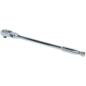 Durable 48-Tooth Flexi-Head Ratchet Wrench - 1/2 Inch Drive with Flip Reverse Feature