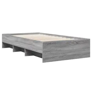 Berkfield Bed Frame without Mattress Grey Sonoma 100x200 cm Engineered Wood