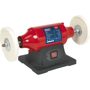 150mm Bench Mounted Buffer and Polisher with 370W Motor for Metal and Material Smoothing