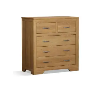 Bellingham Solid Oak 2 Over 3 Chest of Drawers