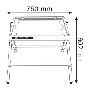 Bosch GTA6000 Professional Table Saw Stand for GTS10XC Table Saw - 0601B24100