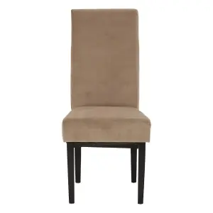 Interiors by Premier Medan Mink Cotton Velvet Dining Chair