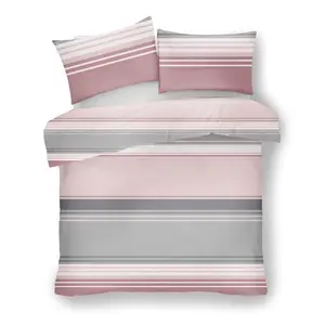 Edelsten Cotton Blend Duvet Cover Set with Pillowcases Blush Pink / Kingsize Duvet Cover + 2 Standard Pillowcase