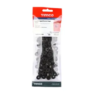 TIMco Hinged Screw Cap Small Brown - To fit 3.0 to 4.5 Screw - 100 Pieces