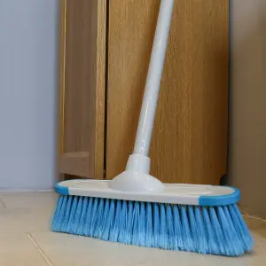 Charles Bentley 'Brights' Blue Soft Indoor Broom