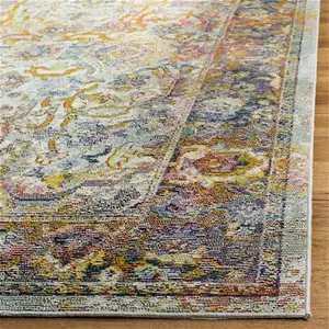 Green Oriental Hand Woven Light Blue/Orange Area Rug World Menagerie Rug Size: Rectangle 120 X 180cm