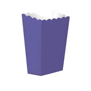 Amscan Paper Plain Popcorn Holder Purple (S)