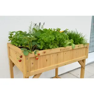 VegTrug Raised Garden Bed Planter - Herb Garden - Natural